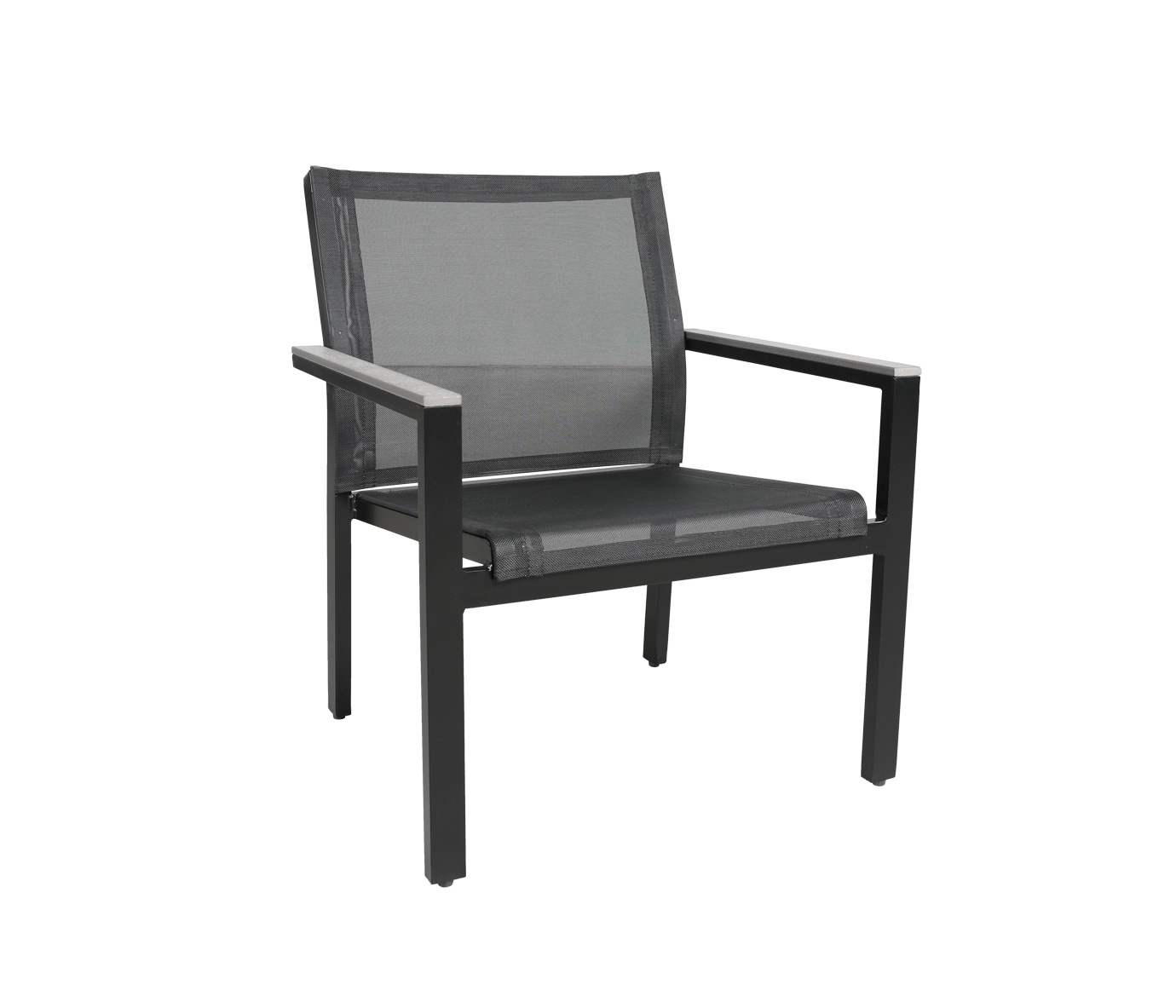 mimosa aluminium lava sling dining chair