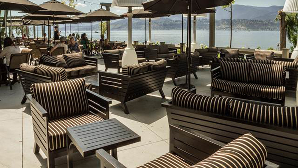 Cast Aluminum Seating at Restaurant in British Columbia