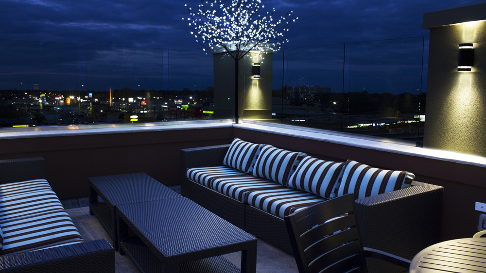 Outdoor Sectional at Holiday Inn in Ontario Canada