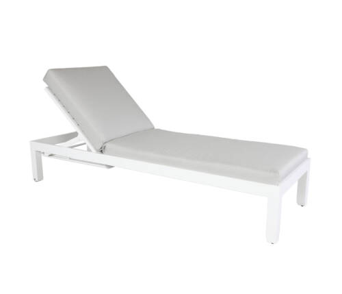 Apex Chaise Lounge White Side