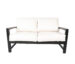 Venice Loveseat Black Front