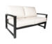 Venice Loveseat Black Side