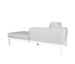 Ibiza II Right Chaise Lounge White Back