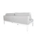 Ibiza II Section Loveseat White Back