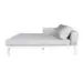 Ibiza II Left Chaise Lounge White Front