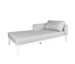 Ibiza II Left Chaise Lounge White Side