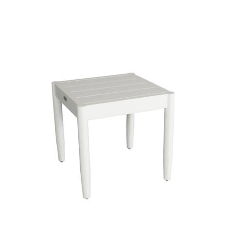 Nevis 21 Square Side Table White Side
