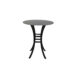 Monaco 36" Round Stone Bar Table Royal Black / Black