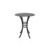 Monaco 36" Round Stone Bar Table Royal Black / Storm