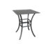 Monaco 36" Square Stone Bar Table Royal Black / Storm