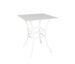 Monaco 36" Square Stone Bar Table Carrara White / White