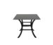 Monaco 36" Square Stone Dining Table Royal Black / Black