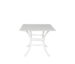 Monaco 36" Square Stone Dining Table Carrara White / White