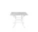 Monaco 36" Square Stone Dining Table Carrara White / White