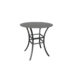 Monaco 42" Round Stone Bar Table Royal Black / Storm