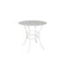 Monaco 42" Round Stone Bar Table Carrara White / White