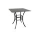 Monaco 42" Square Stone Bar Table Royal Black / Storm