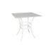 Monaco 42" Square Stone Bar Table Carrara White / White