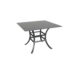 Monaco 42" Square Stone Dining Table Royal Black / Storm