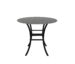 Monaco 48" Round Stone Bar Table Royal Black / Black