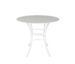 Monaco 48" Round Stone Bar Table Carrara White / White