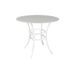 Monaco 48" Round Stone Bar Table Carrara White / White