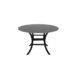 Monaco 48" Round Stone Dining Table Royal Black / Black