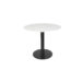 Origin 42 Round Pedestal Balcony Table Carrara White / Black