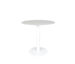 Origin 42 Round Pedestal Bar Table Carrara White / White