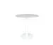 Origin 42 Round Pedestal Bar Table Carrara White / White