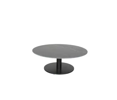 Origin 42 Round Pedestal Coffee Table Royal Black / Black