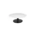 Origin 42 Round Pedestal Coffee Table Carrara White / Black