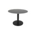 Origin 42 Round Pedestal Dining Table Royal Black / Black