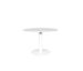 Origin 42 Round Pedestal Dining Table Royal Carrara White / White