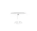 Origin 42 Round Pedestal Dining Table Royal Carrara White / White
