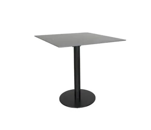 Origin 42 Square Pedestal Bar Table Royal Black / Black