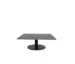 Origin 42 Square Pedestal Coffee Table Royal Black / Black