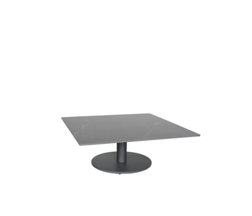 Origin 42 Square Pedestal Coffee Table Royal Black / Storm