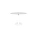 Origin 48 Round Pedestal Balcony Table Carrara White / White