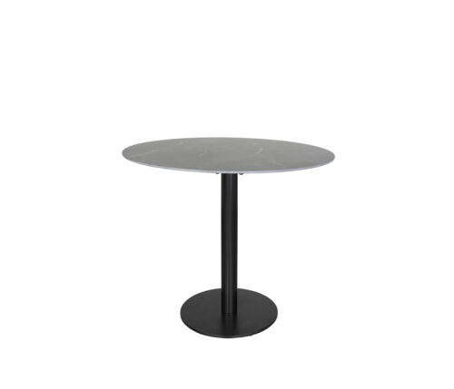 Origin 48 Round Pedestal Bar Table Royal Black / Black