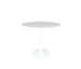 Origin 48 Round Pedestal Bar Table Carrara White / White