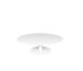 Origin 48 Round Pedestal Coffee Table Carrara White / White