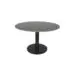 Origin 48 Round Pedestal Dining Table Royal Black / Black