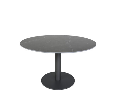 Origin 48 Round Pedestal Dining Table Royal Black / Storm