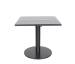 Origin 32" Square Aluminum Pedestal Tea Table