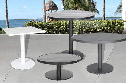 Origin Aluminum Pedestal Table