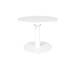 Origin 32" Round Aluminum Pedestal Tea Table White