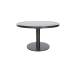 Origin 42" Round Aluminum Pedestal Tea Table Black