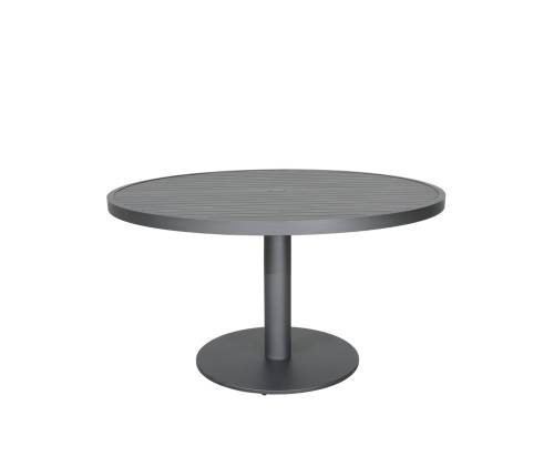 Origin 48" Round Aluminum Pedestal Tea Table Storm