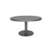 Origin 48" Round Aluminum Pedestal Tea Table Storm